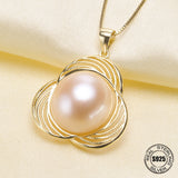 925 Sterling Silver Pearl Necklace
