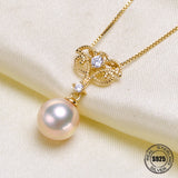 925 Sterling Silver Pearl Necklace