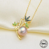 925 Sterling Silver Pearl Necklace