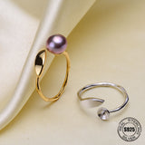 925 Sterling Silver Pearl Ring