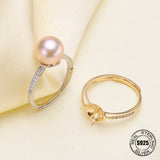 925 Sterling Silver Pearl Ring