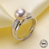 925 Sterling Silver Pearl Ring