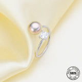 925 Sterling Silver Pearl Ring