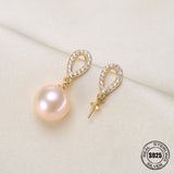 925 Sterling Silver Pearl Earrings